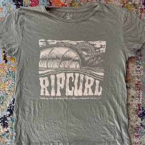 Green Rip Curl graphic tee